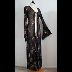 Leg Avenue Sheer Dragon Robe Lingerie - RARE